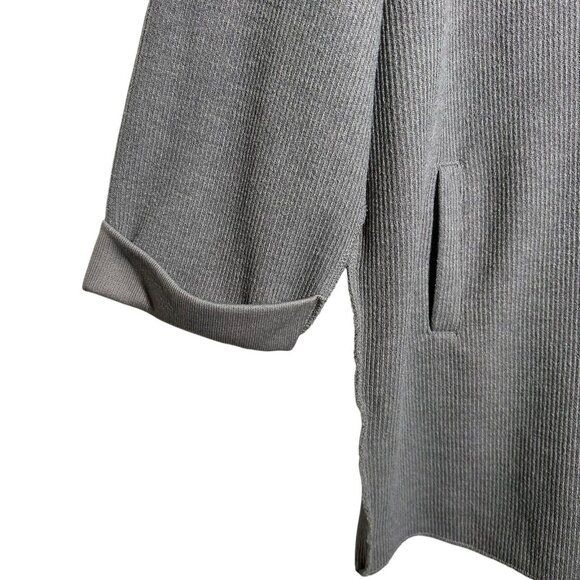 Urban Outfitters Gray Small Oversize Top Small Ribbed Sweater Long Sleeve Lounge - Picture 5 of 12